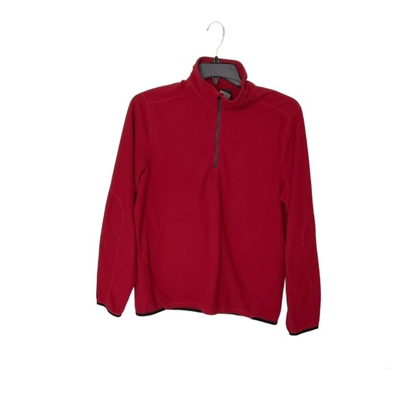 Nike Other - Vintage Nike half zip pullover Sweatshirt Embroidered silver tag size Large Red